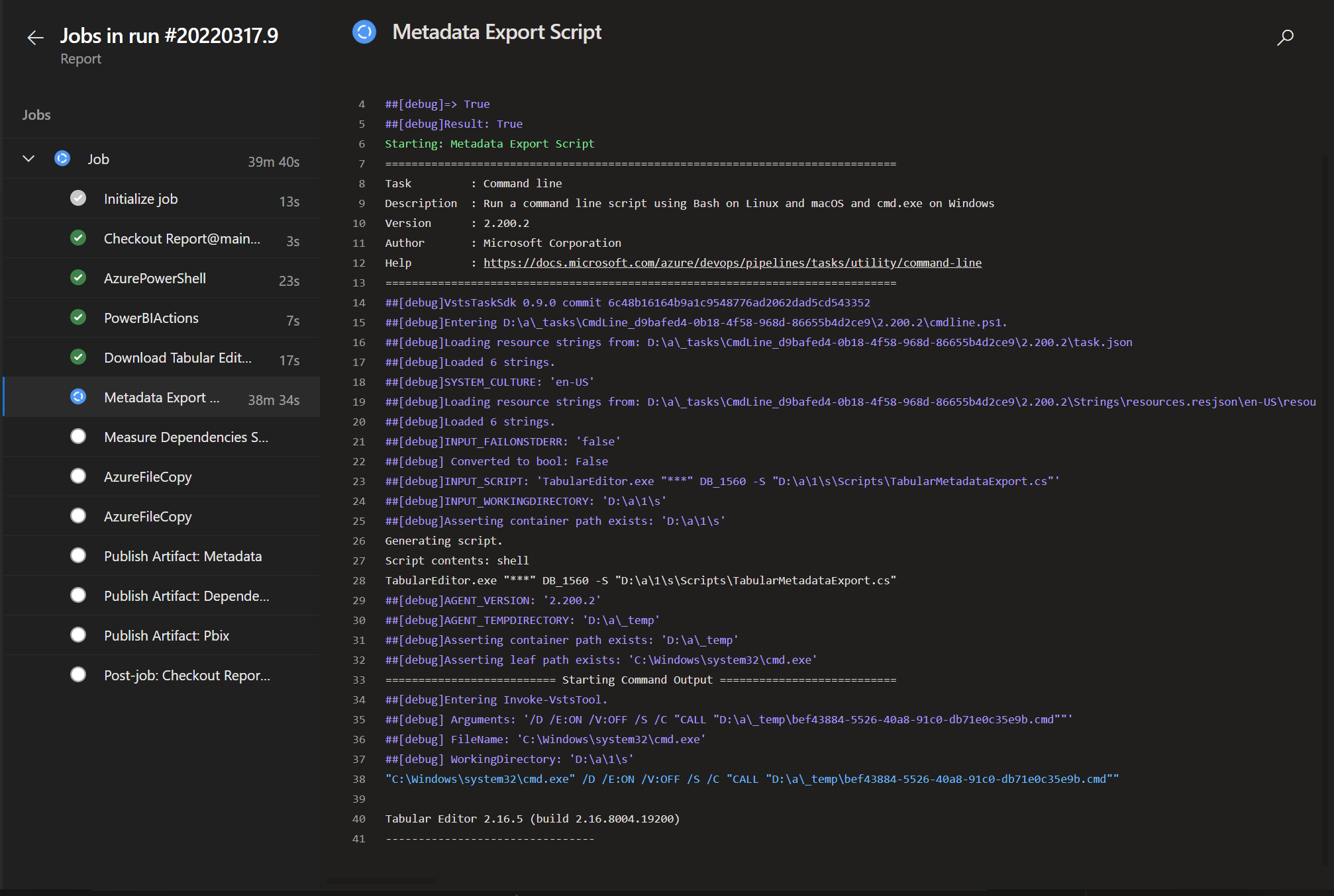 DevOps CMD Task Hanging when connecting to model via server/database ...