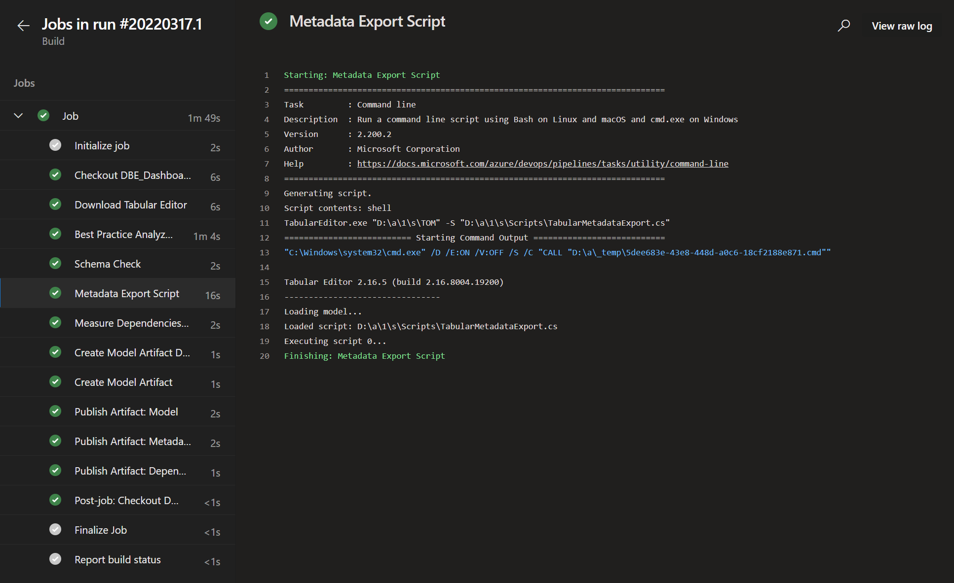 DevOps CMD Task Hanging when connecting to model via server/database ...