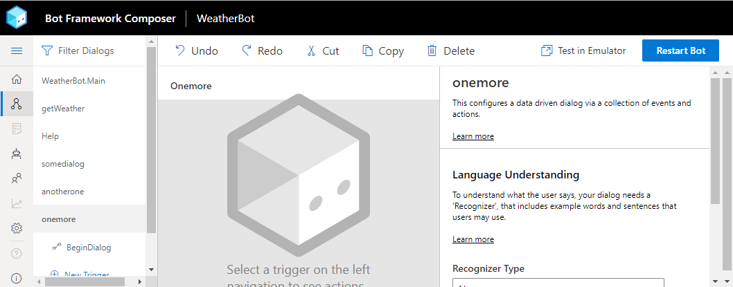 "+ New Dialog" button should stay at the top, not keep creeping down to ...