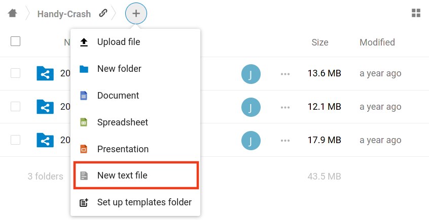 Support text file creation · Issue #9001 · nextcloud/android · GitHub