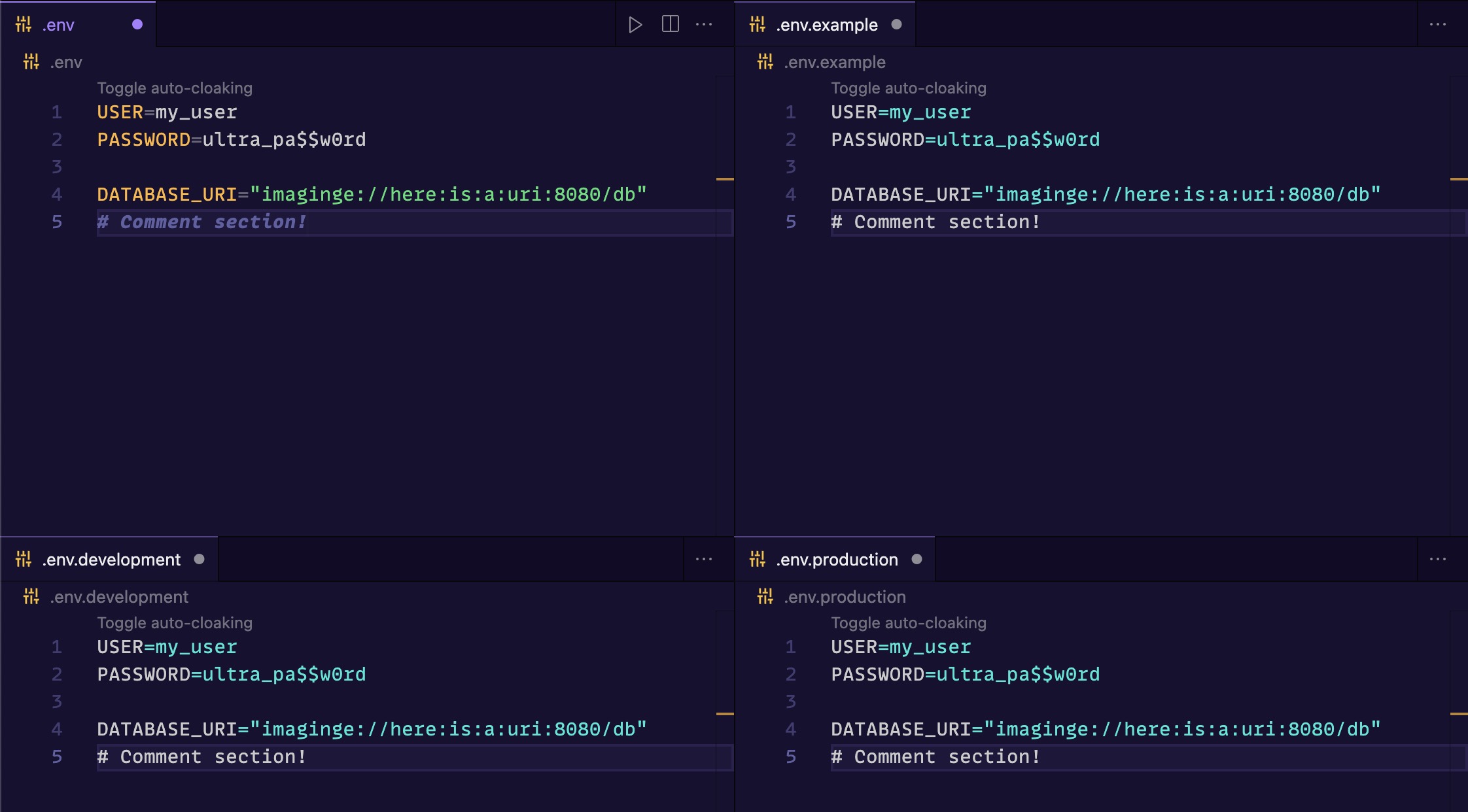 Wrong syntax highlighting in .env.* files · Issue #67 · dotenv-org ...