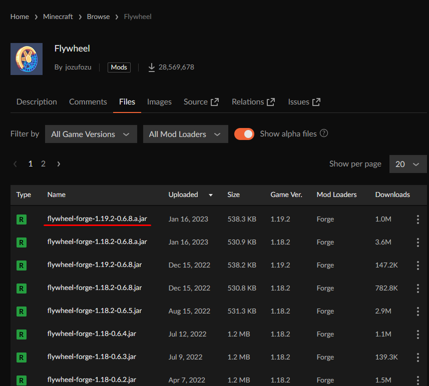 Crash Mod create requires flywheel 0.6.9 or above, and below 0.6.10