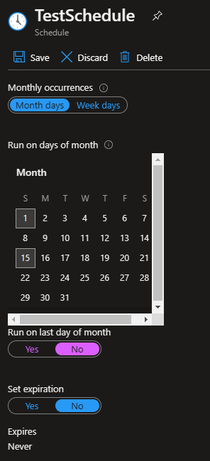 ScheduleProperties