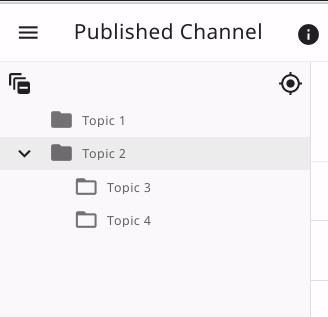 jumpy topic list items