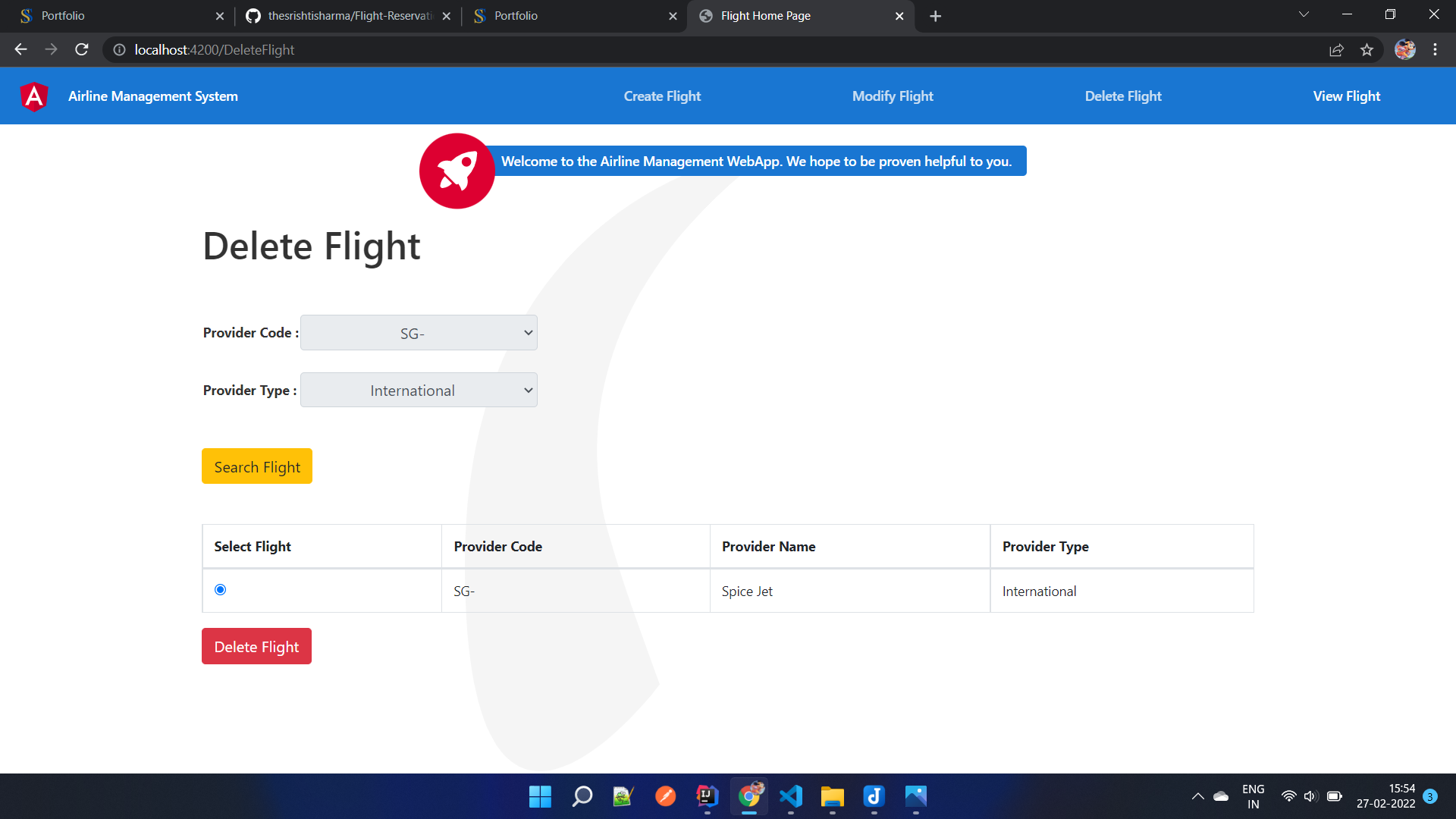 GitHub thesrishtisharma/FlightAdminSystem Angular and Spring based