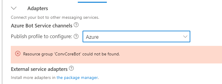 Cannot configure channels for newly provisioned bot · Issue #6862 ...