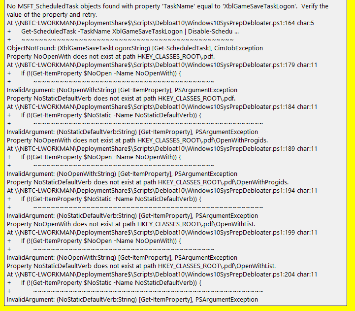 Errors running script with Win 10 v1803 · Issue #30 · Sycnex ...