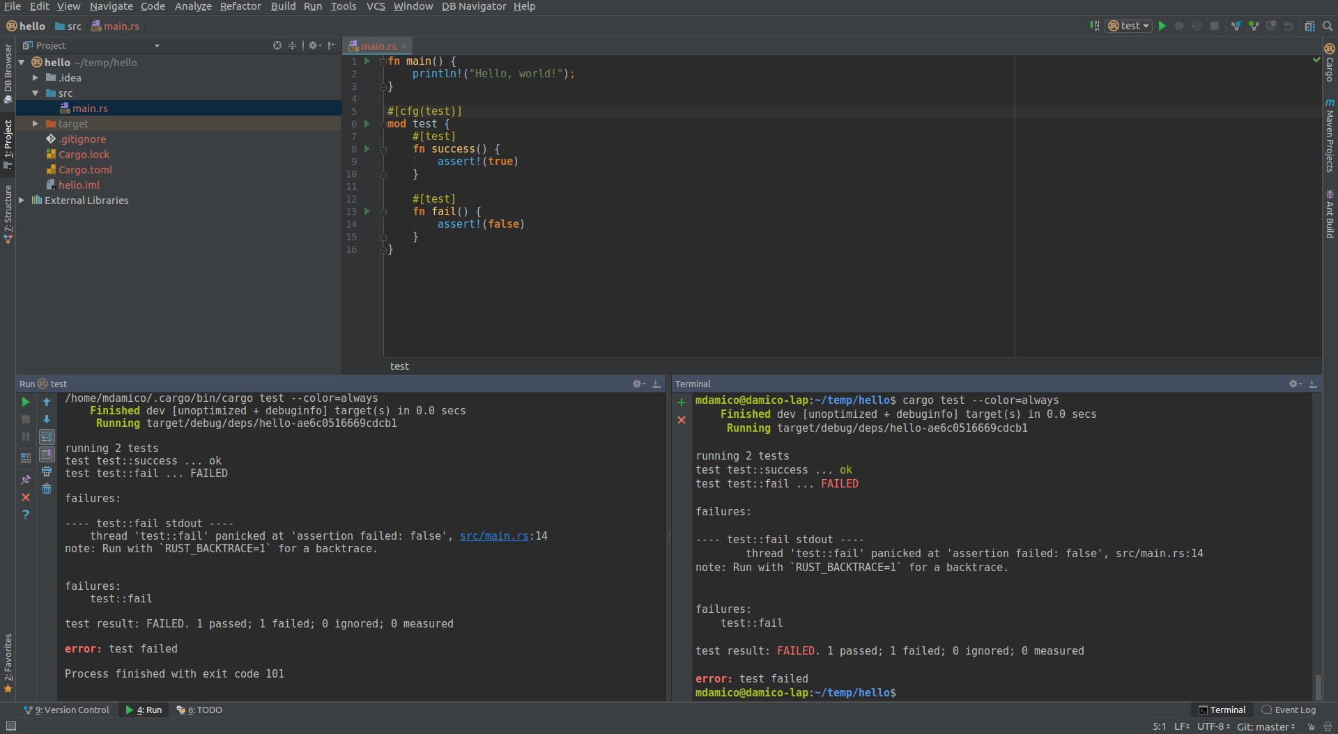 Partial test coloring · Issue #1966 · intellij-rust/intellij-rust · GitHub