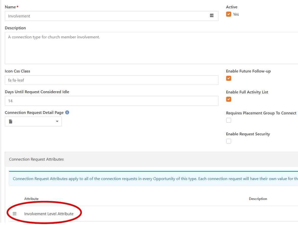 Connection Request Attributes Defined at Connection Type Are Not ...