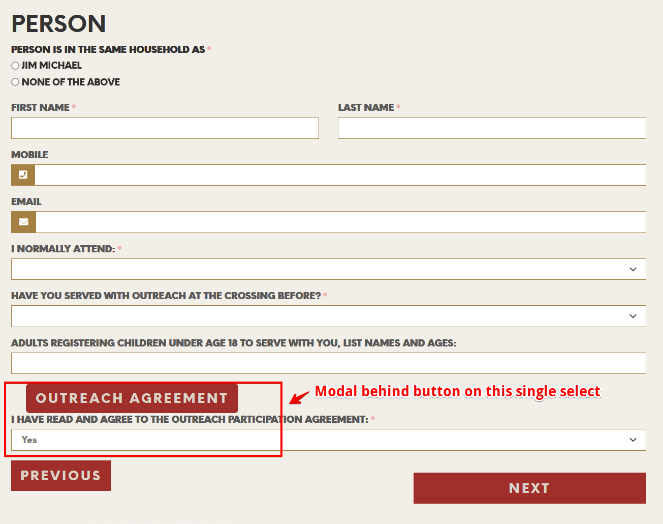 Obsidian Registration Entry Block Does Not Work with Modal Pop-up ...