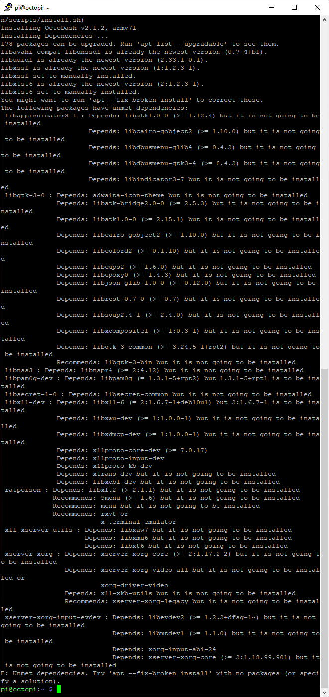 Dependency issues (i think) · Issue #1423 · UnchartedBull/OctoDash · GitHub