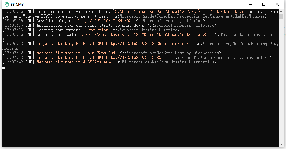 siteserver core7.0 源代码生成后访问报404 · Issue #2443 · siteserver/cms · GitHub