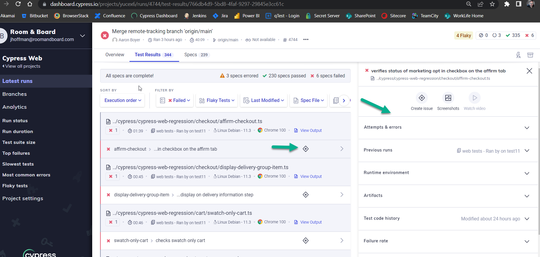 Jira details missing from dashboard · Issue #24057 · cypress-io/cypress ...