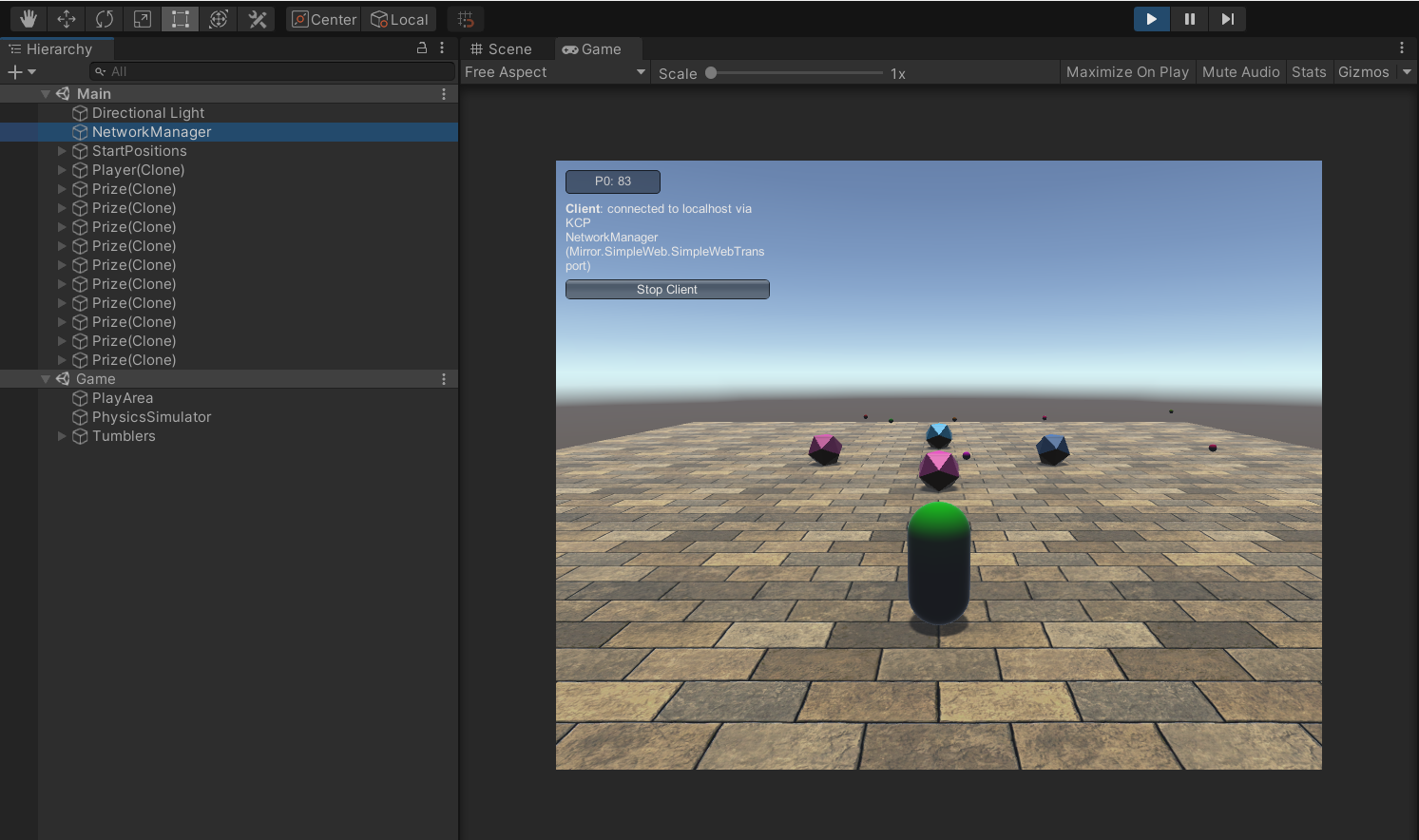 Multiplex Transport Bug when using multiple additive Scenes (from
