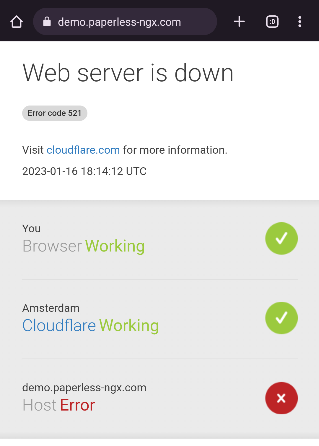 Demo server is down · paperlessngx paperlessngx · Discussion 2447