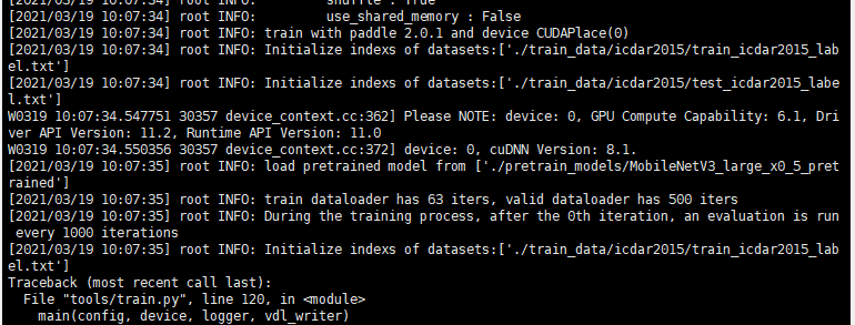 GPU训练文本检测报错 · Issue #2295 · PaddlePaddle/PaddleOCR · GitHub