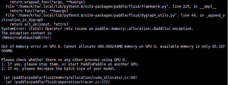 GPU训练文本检测报错 · Issue #2295 · PaddlePaddle/PaddleOCR · GitHub