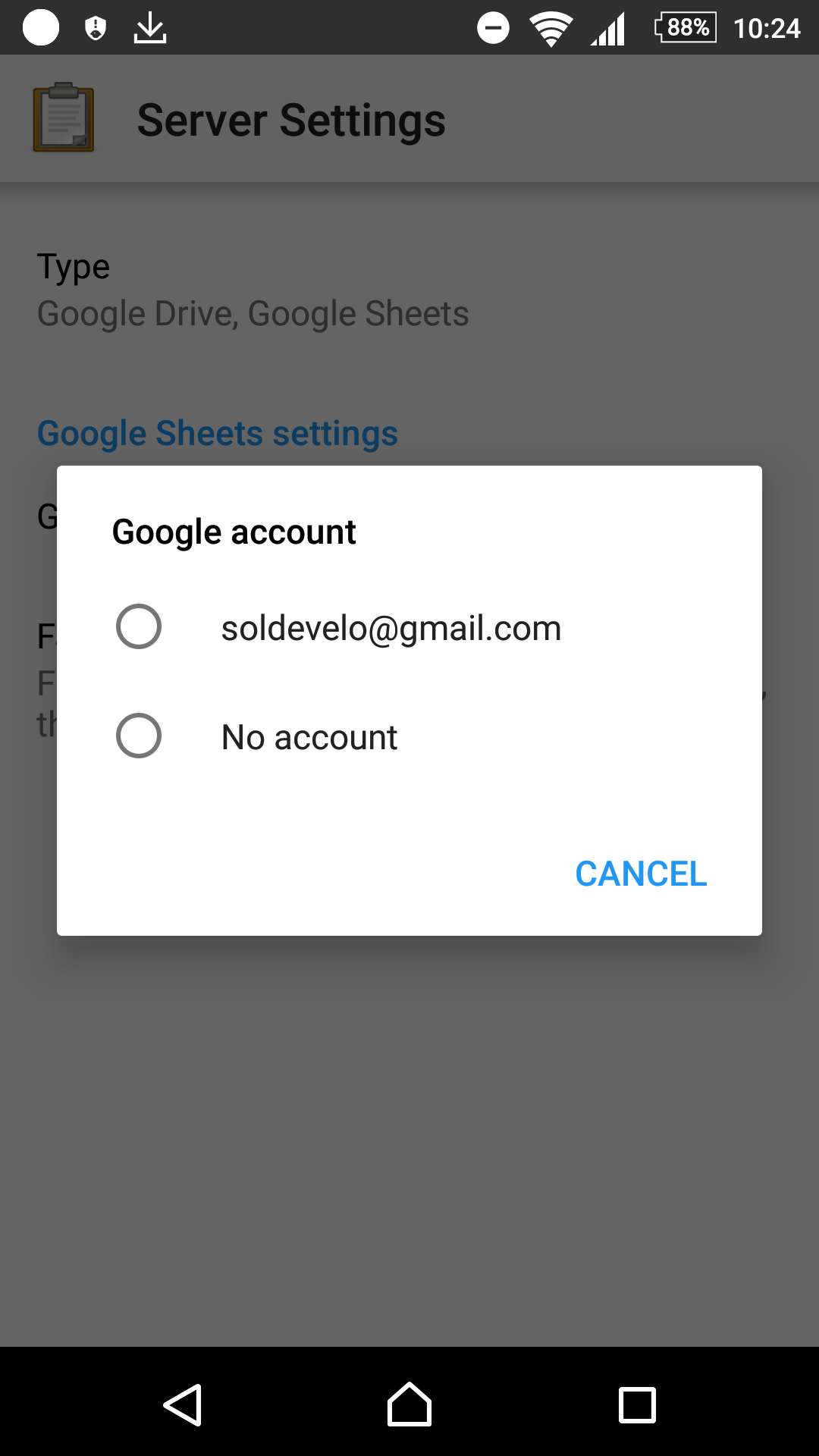 change google account selection dialog to match app theme issue