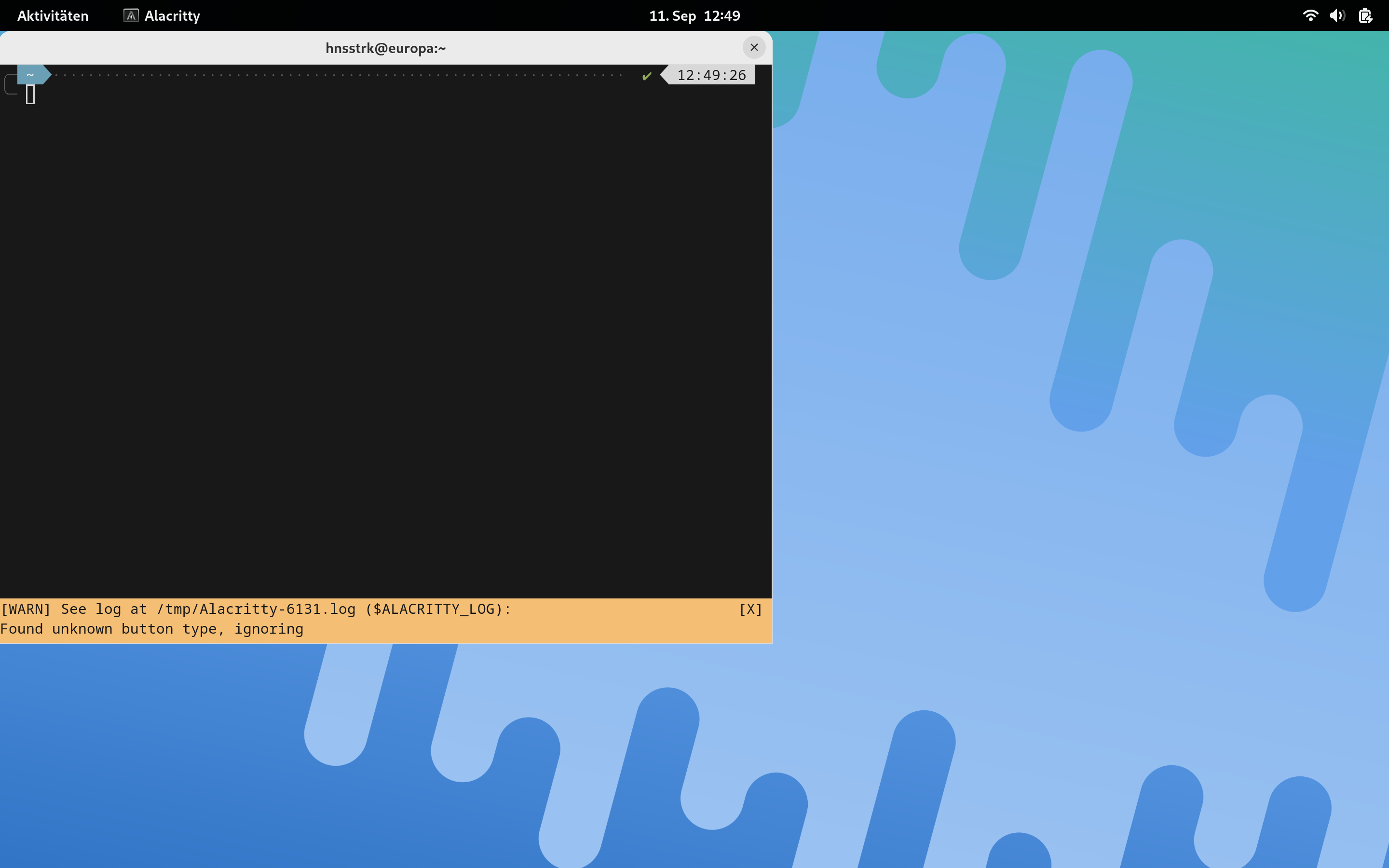 Delayed prompt display in Alacritty when using touchpad · Issue 7201