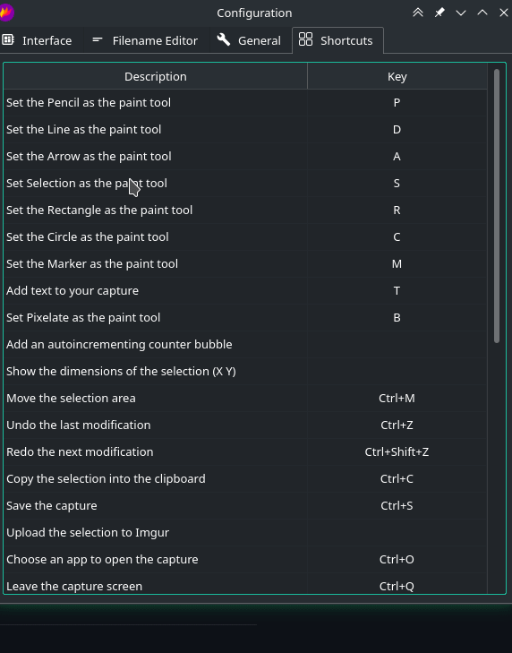 'Enter' / 'Return' key as a quick way to save screenshot in selection