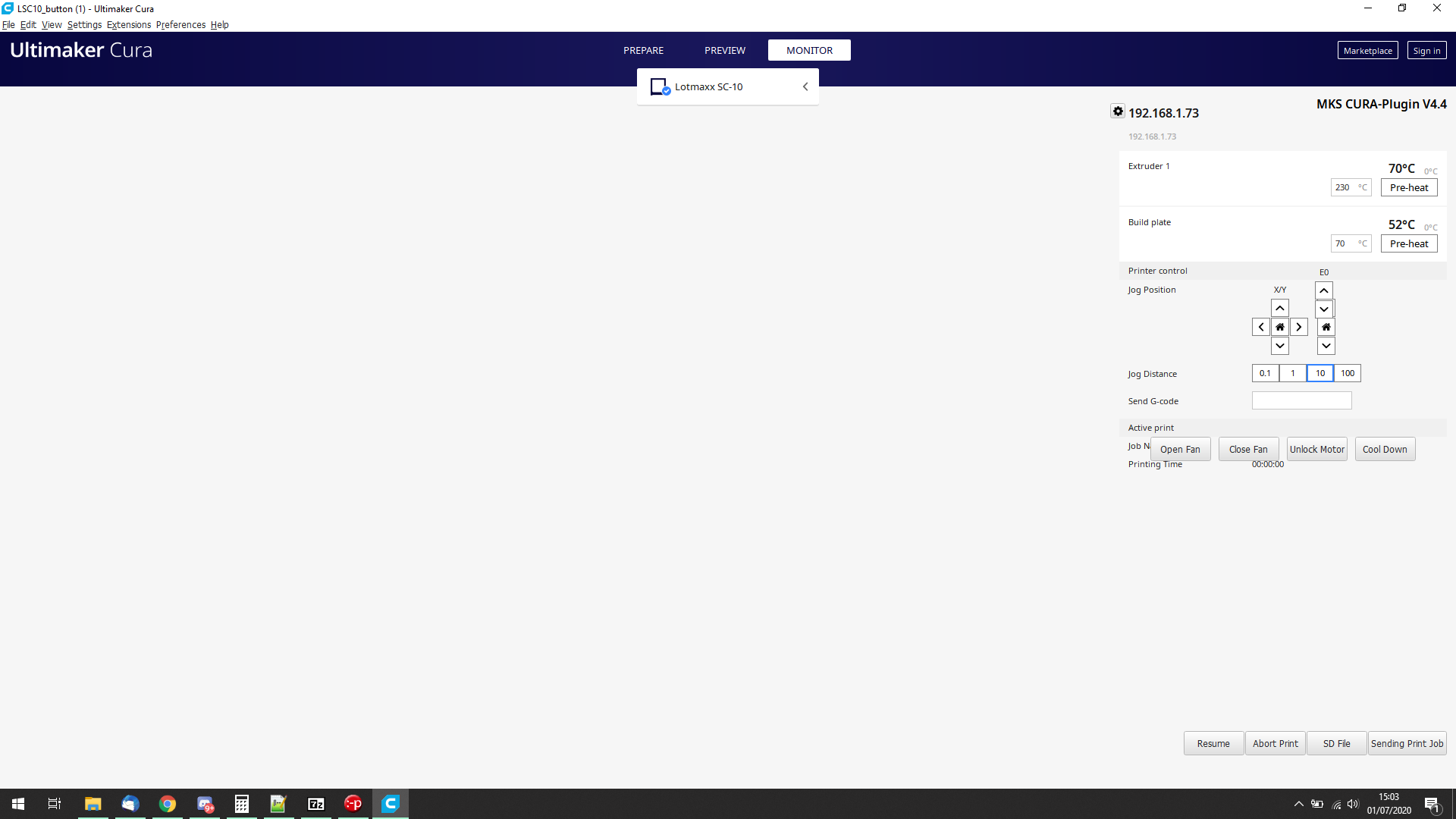 [4.6.1] MONITOR GUI is a mess · Issue #8011 · Ultimaker/Cura · GitHub