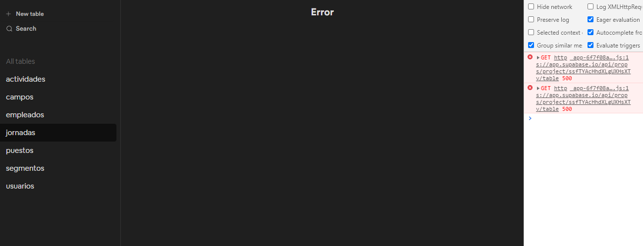 Error connecting to API on Dashboard. · supabase · Discussion #989 · GitHub