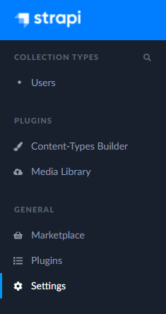 Strapi Admin: custom settings menu cause `GENERAL` left menu section ...