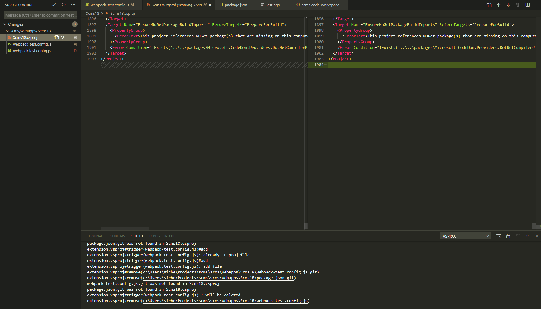 does not work · Issue #3 · jRichardeau/vscode-vsproj · GitHub
