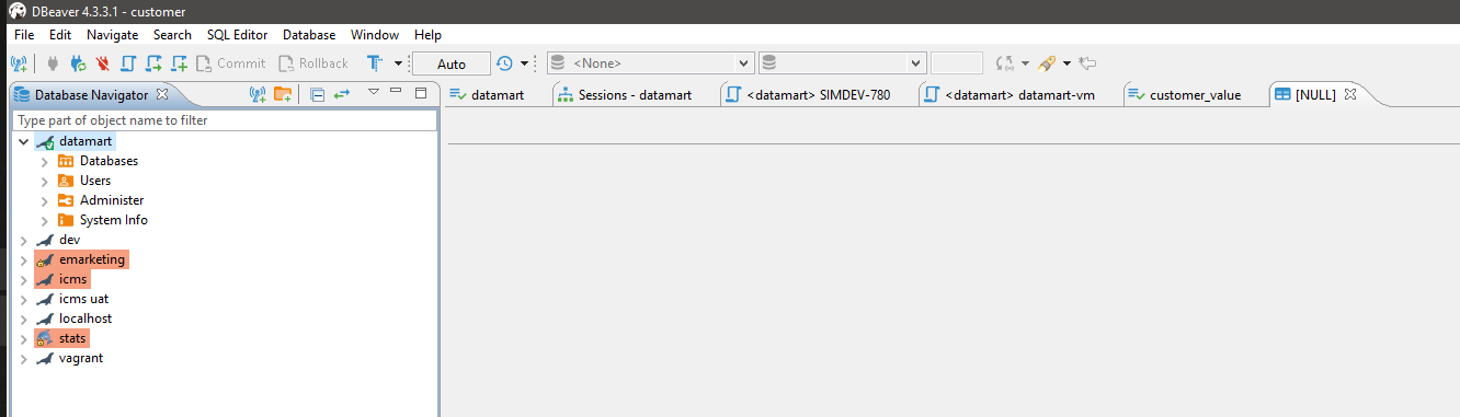 Bug: NULL tab when opening dbeaver 4.3.3.1 · Issue #2890 · dbeaver ...