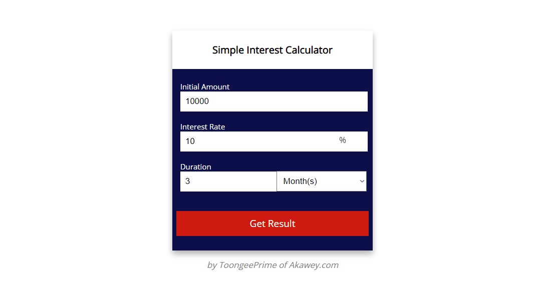 GitHub - toongeeprime/simple-interest-calculator: A simple interest ...