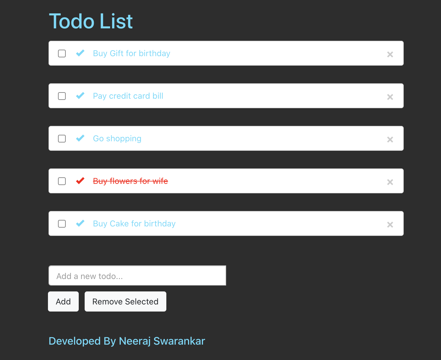 GitHub - Neeraj-swarnkar/to-do-list: Single Page HTML5 TODO List
