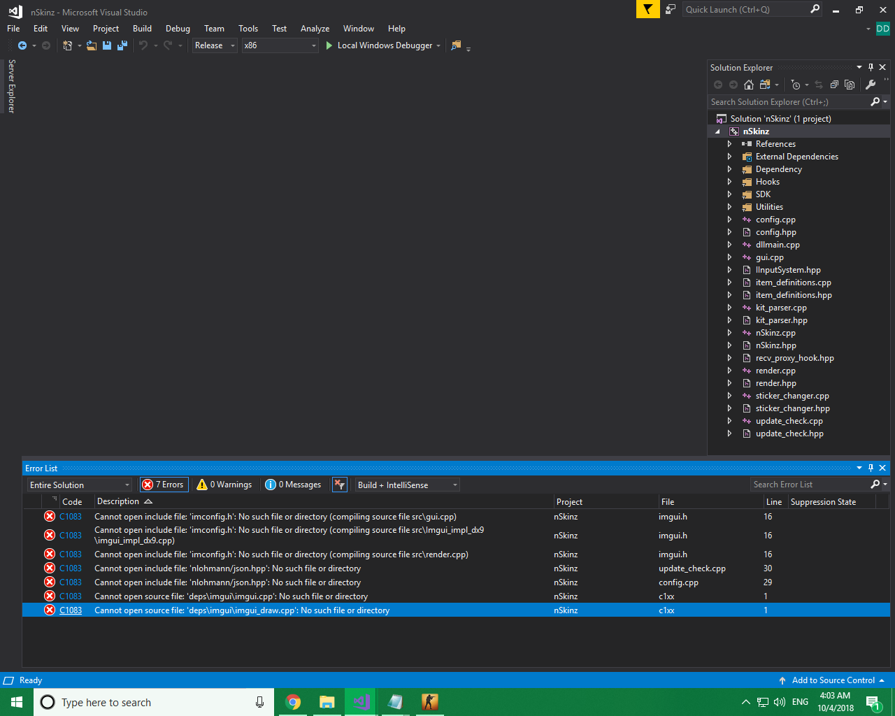 Build error · Issue #117 · namazso/nSkinz · GitHub