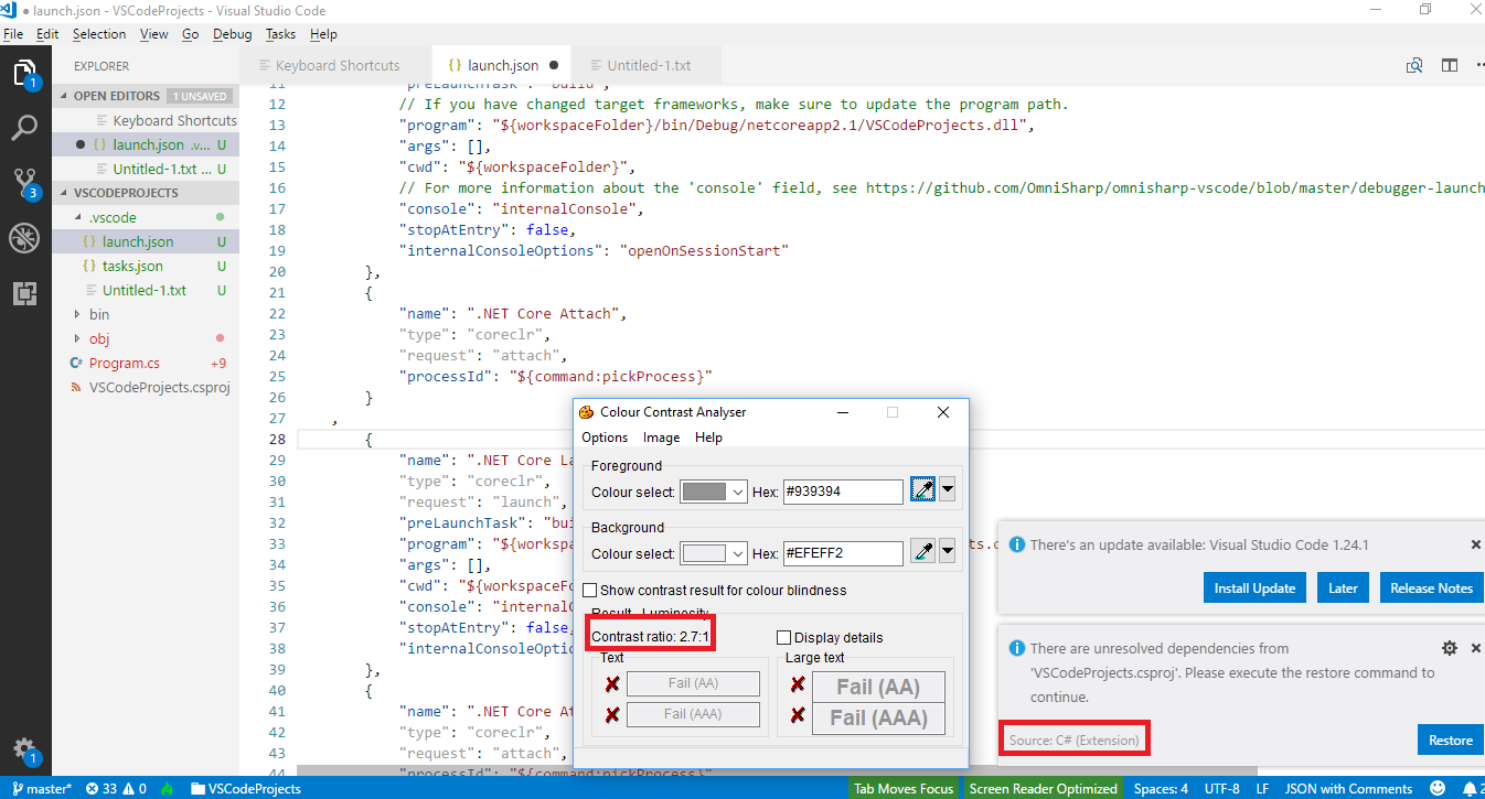 Notification header text does not meet color contrast ratio · Issue ...