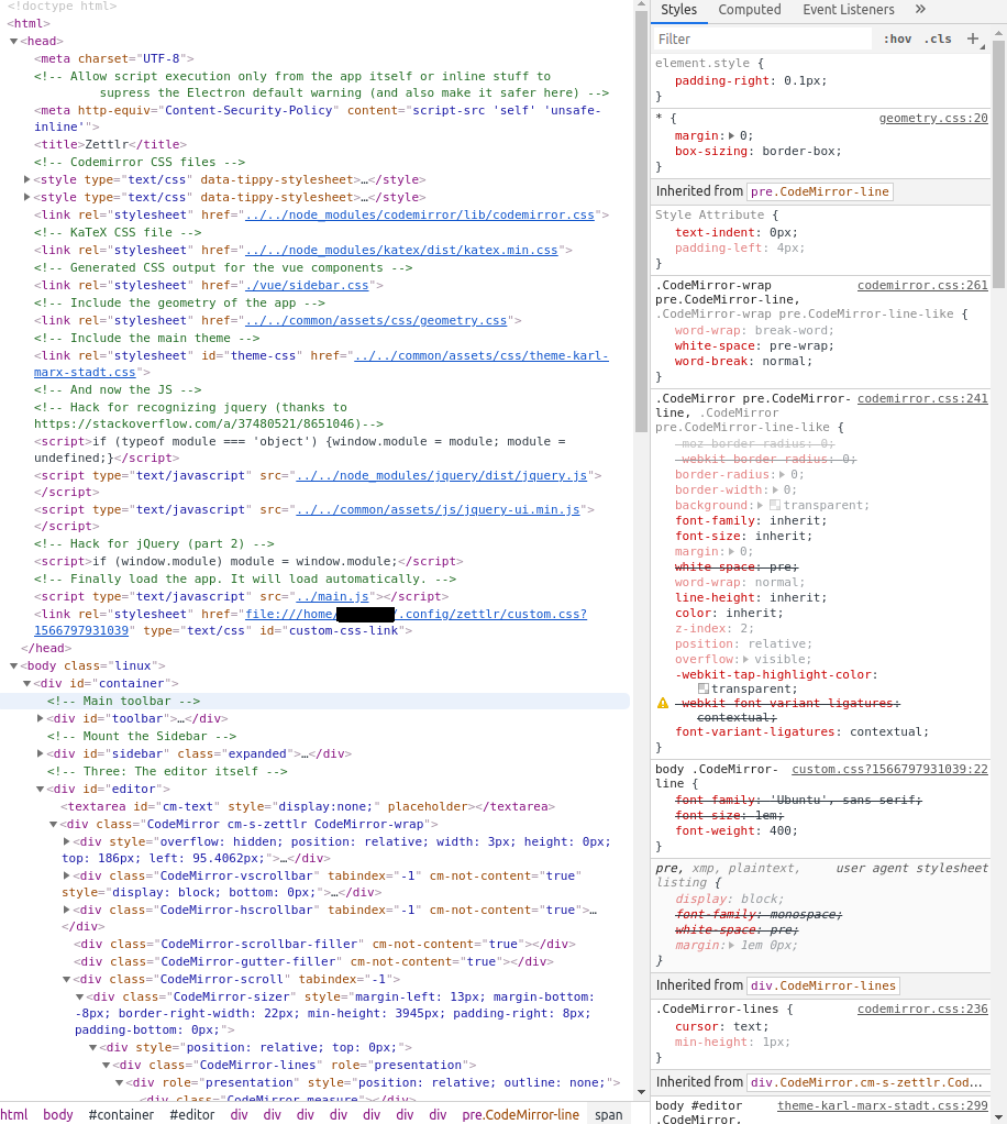 customCSS