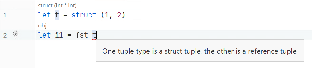 `fst`, `snd` don't work on struct tuples · Issue #7715 · dotnet/fsharp ...
