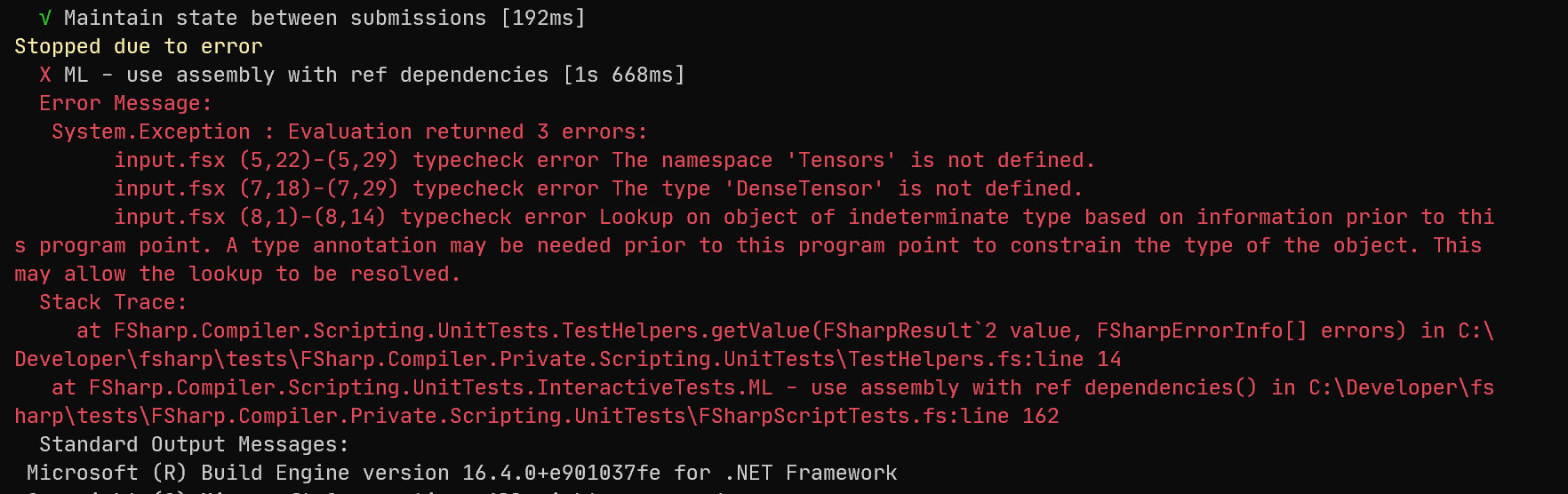 Some tests require net48 · Issue #8679 · dotnet/fsharp · GitHub
