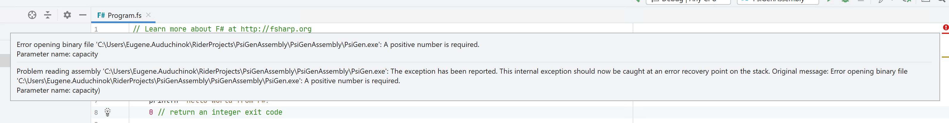 Error opening binary file · Issue #8889 · dotnet/fsharp · GitHub