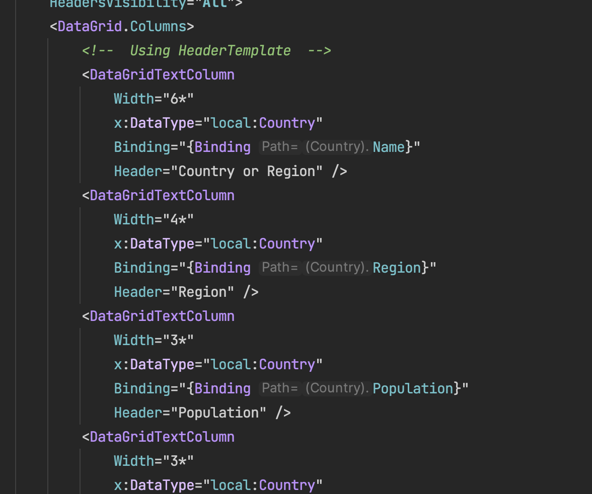 Can create list headers in xaml issue 179 avaloniaui avalonia