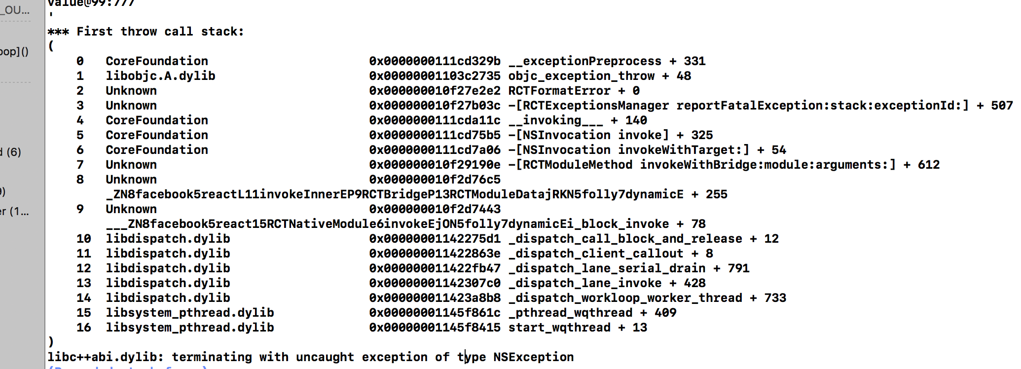 My IOS app crashed in release mode. · Issue #22192 · facebook/react ...