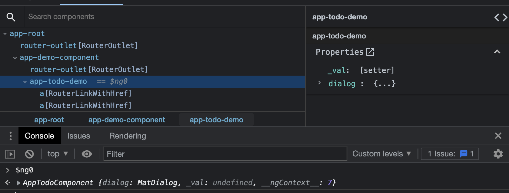 DevTools: Variables initialized to undefined appearing as [setter] in ...