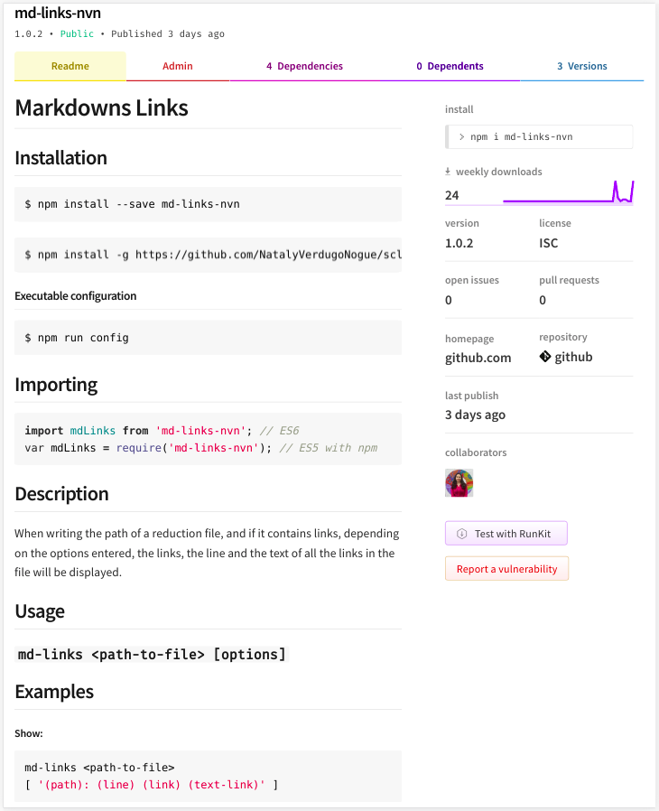 Markdown Links