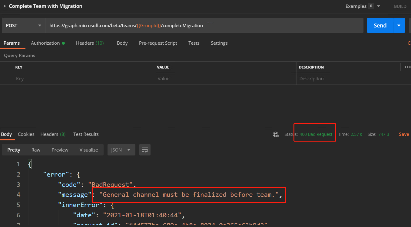 Complete channel API not work · Issue #2628 · MicrosoftDocs/msteams ...