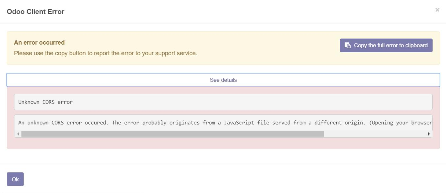 Unknown CORS Error · Issue #1561 · OCA/web · GitHub
