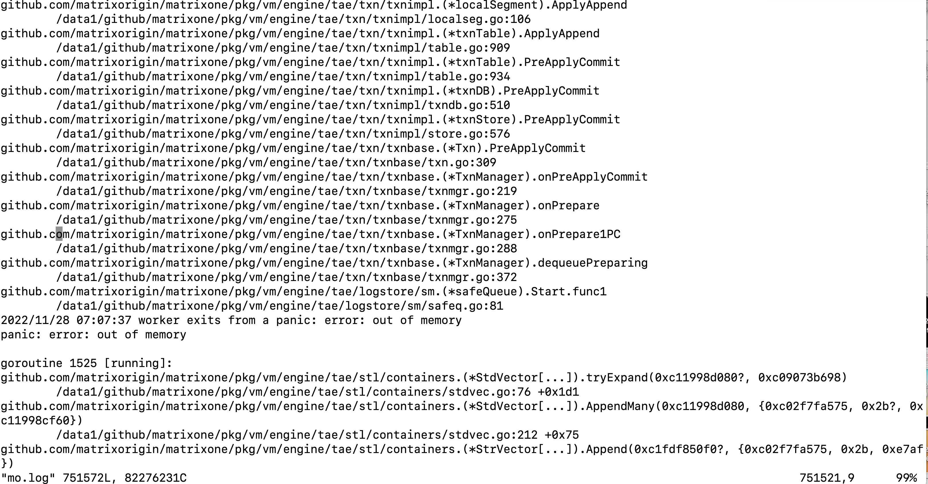 [Bug]: loop execute load data, Cause mo service oom. · Issue #6793 ...