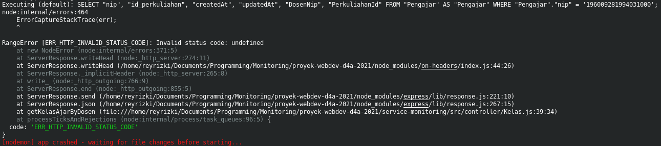 [BUG] BackEnd: Error Invalid Status Code · Issue #20 · d4a-jtk19-webdev ...