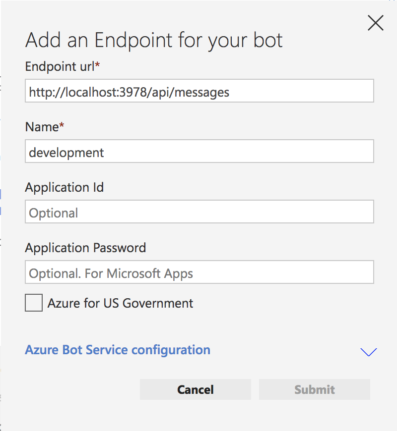 Emulator - New bot config 