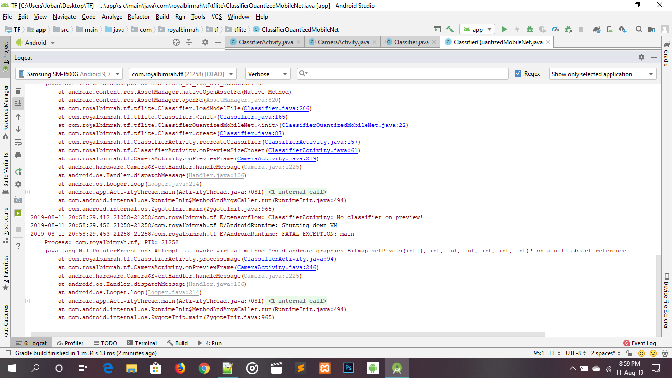 Error in Android Example · Issue #31521 · tensorflow/tensorflow · GitHub