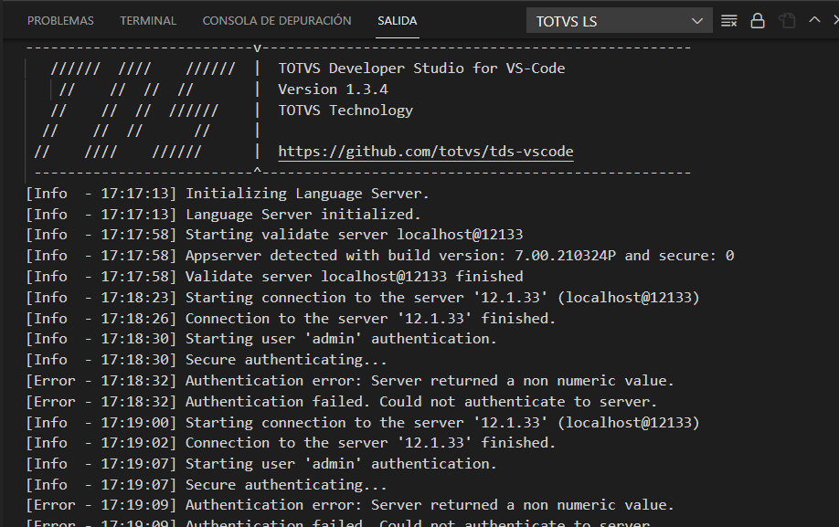 Authentication error: Server returned a non numeric value. · Issue #815 ...