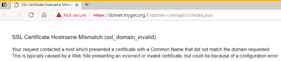 SSL cert issues with dotnet.myget.org · Issue #3328 · microsoft/azure ...