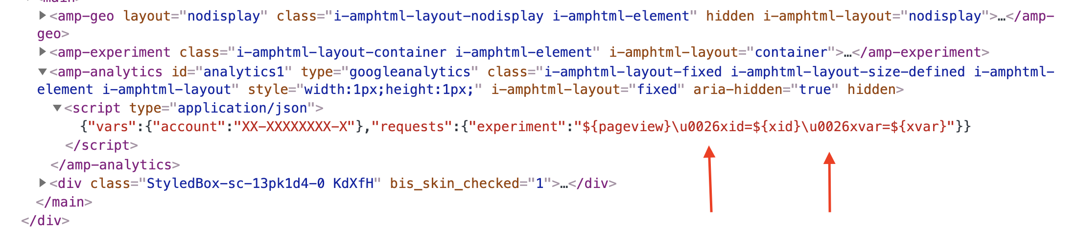 Encoding JSON values broke JSON config in amp-analytics tag · Issue ...